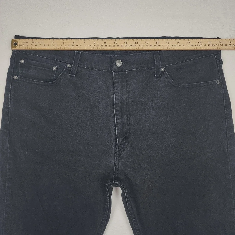 Levis 511 Jeans Mens 40x30 Black Slim Fit Stretch Denim Tapered Leg